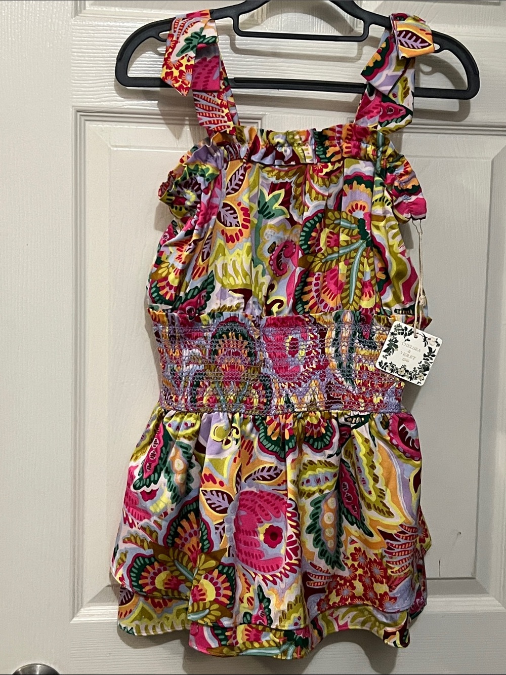 Chelsea & Violet Girls Floral Sundress/Shorts One Piece NWT retail $59